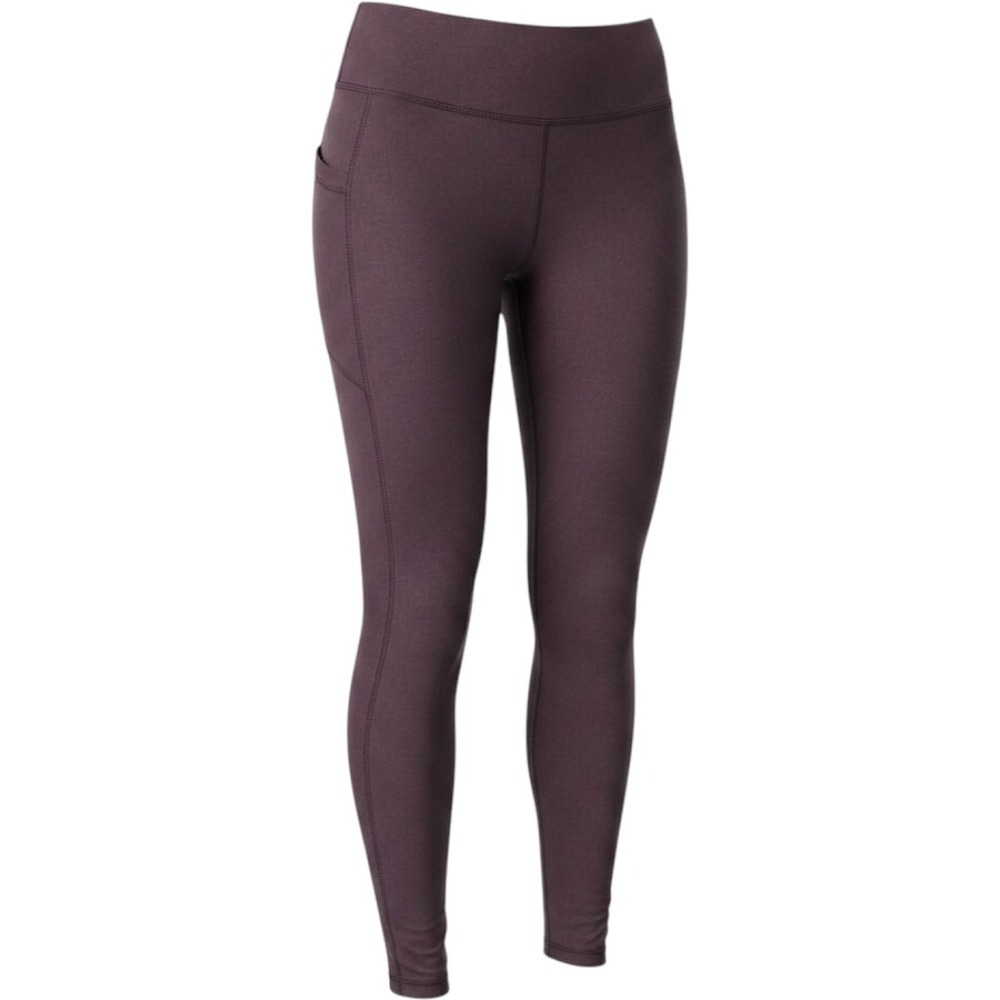 Athletic Leggings High Waisted Plum Purple Side Pockets Full Length Yoga Pants L